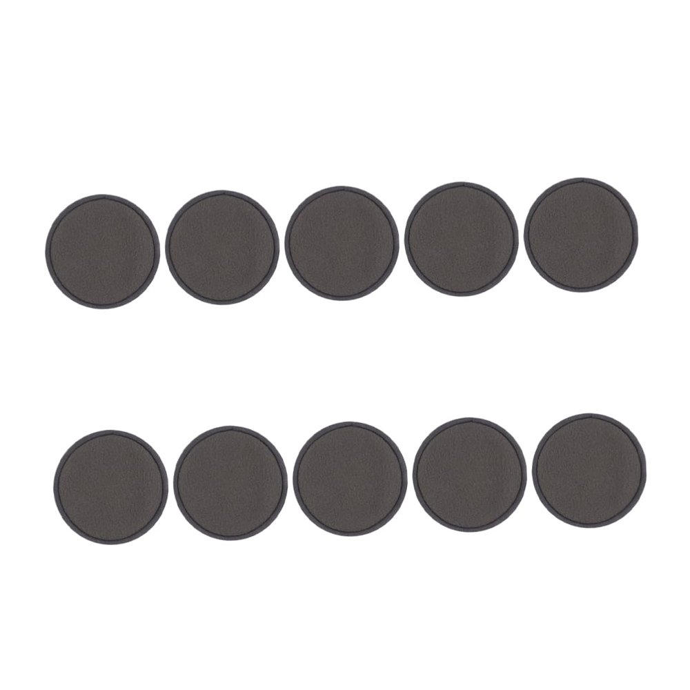 FOMIYES 10pcs Charcoal Makeup Removal Pads Soft Reusable Cleaning Rounds for Gentle Facial Cleansing Includes Storage Bag Cosmetic Supplies for Women