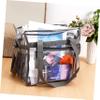 IWOWHERO Tote Bag Adjustable Strap Pvc Organizer for Toiletries Travel Essentials and Makeup Spacious and Stylish Crossbody Bag view 4