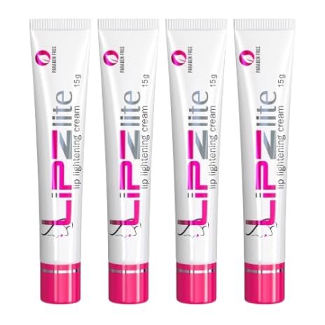 100% orignal Lipzlite lip lightening cream - 2.11Oz | 4 X 15 gram, pack of 4