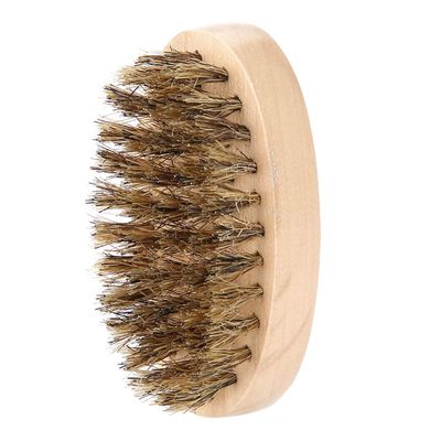 Beard Brush for Men, for Beard Shaping and Mustache Grooming Oval Men Soft Brush with TravelFriendly Size