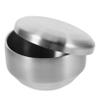 Beaupretty Men Stainless Steel Shaving Bowl Lid Shave Bowl Reusable Shaving Equipment Elegant Household Tool view 1