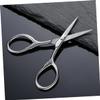 DECORNIJIA Stainless Steel Beard Trimming Shears for Men Precision Scissors for Facial Grooming Silver Finish for Styling and Trimming Beards No Hair Caught Blades view 2