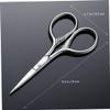 DECORNIJIA Stainless Steel Beard Trimming Shears for Men Precision Scissors for Facial Grooming Silver Finish for Styling and Trimming Beards No Hair Caught Blades view 4