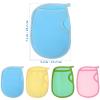 Beaupretty 4Pcs Boys and Girls Exfoliating Bath Gloves Gentle Skin Care Shower Mitts for Dead Skin Removal Comfortable Bathing for Children view 4