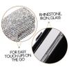 BESTYASH Rhinestone Lipstick Case with Mirror Portable Travel Lip Gloss Holder Single Lipstick Storage Box for Makeup Organizer Lightweight Cosmetic Storage for Purse view 3