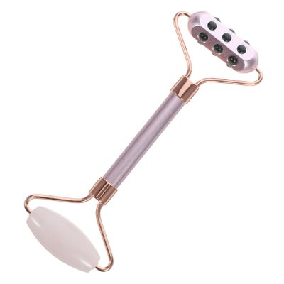 ARTSEWPLY Crystal Stone Facial Roller Massager for Anti-Aging Skin Care and Puffiness Relief 1 Piece Portable Beauty Tool for Skin Types