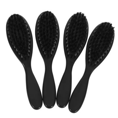 DEARMAMY 4Pcs Beard Care Brush for Men Durable Grooming Tool for Facial Hair Compact Barber Shop Accessory for Easy the Go Grooming