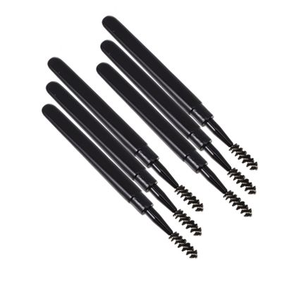 DECORNIJIA 6pcs Elegant Lash Brow Brush Mascara Wand Eyelash Comb for Makeup Artists and Home