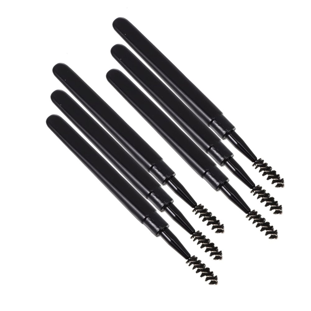 DECORNIJIA 6pcs Elegant Lash Brow Brush Mascara Wand Eyelash Comb for Makeup Artists and Home
