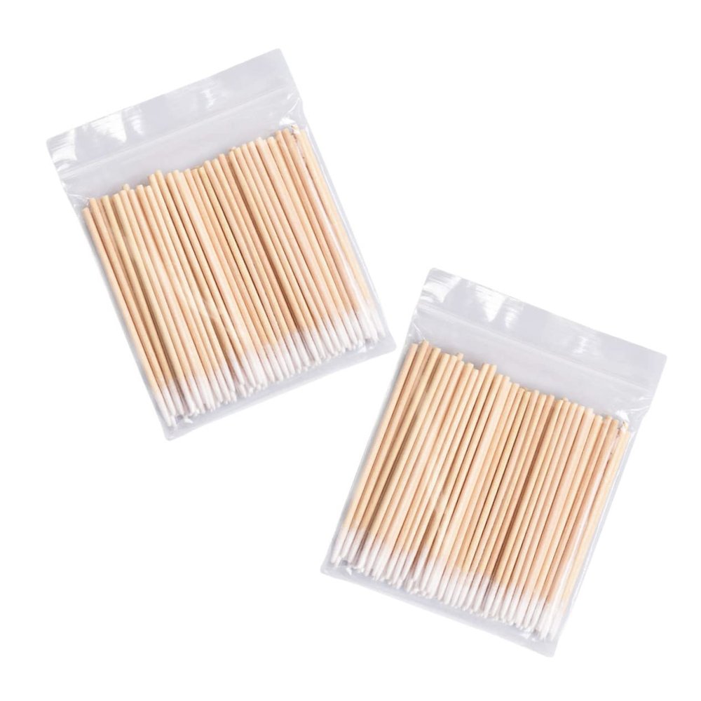 PartyKindom 1000pcs Disposable Makeup Cotton Swabs Versatile Eyelash Cleaning Rods for Tattooing Beauty Applications Strong Absorbent for Professional Home Use