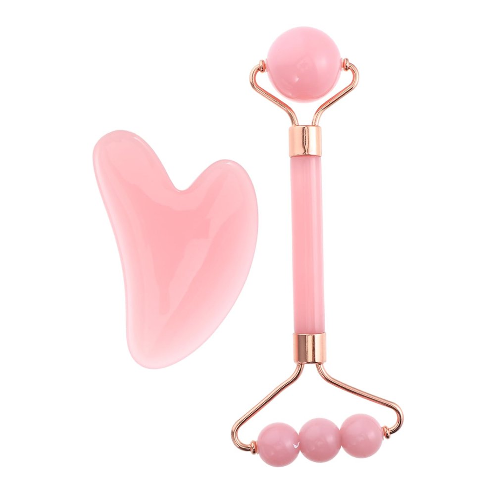 NIYANGLE 1set Gua Facial Tool Set Skin Care Roller Massage Scraper for Face Neck Arms Reusable Massage Tools for Muscle Relaxation Effect