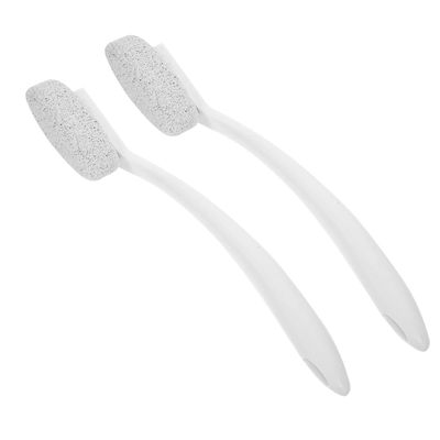 Baluue 2pcs Handle Pumice Foot File for Hard Skin Removal Manual Foot Care Tool for Gentle Exfoliation Pedicure Kit