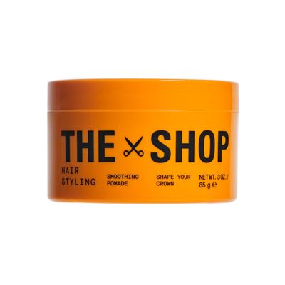 The Shop by LeBron James Men's Smoothing Hair Pomade, Medium Hold & Natural Finish with Mango Seed Extract, Tames Frizz & Adds Shine, Ideal for All Hair Types, Moisturizing & Non-Flaking, 3.4 Fl Oz