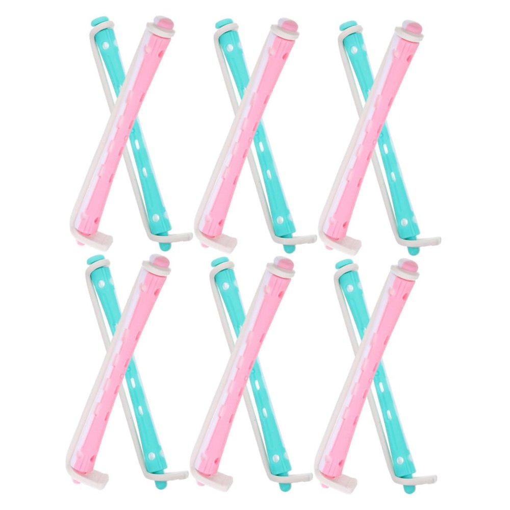 Beaupretty 24pcs Professional Perm Rods for Stunning Curls Versatile Curling Tools for Home Travel Lightweight Easy Use Curlers for Healthy Hair for Short Hair