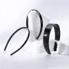 1 Piece Simple Women Headbands Fashion Head Band For Girls Solid Black Color Casual Hair Accessories Plastic Headbans(3.0CM) view 2