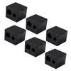 CALLARON 6pcs Dual Hole Brow Pencil Sharpener Set for Makeup Artists Portable Eyebrow Pencil Sharpener for Travel view 1