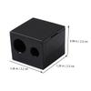 CALLARON 6pcs Dual Hole Brow Pencil Sharpener Set for Makeup Artists Portable Eyebrow Pencil Sharpener for Travel view 2