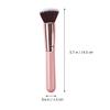 ARTSEWPLY Flat Foundation Brush Set 2pcs Pink Handle Rose Gold Cosmetics Brush for Liquid Makeup Blending for Women for Foundation and Cream Application view 4