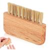 HAKIDZEL Wooden Nail Brush Dense Bristles for Fingernail and Toenail Cleaning Hair Bristle Scrub Tool for Home Pedicure and Manicure Care view 1