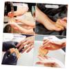 HAKIDZEL Wooden Nail Brush Dense Bristles for Fingernail and Toenail Cleaning Hair Bristle Scrub Tool for Home Pedicure and Manicure Care view 4
