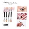 PartyKindom 20pcs Dual-sided Eye Shadow Applicators Sponge Eye Shadow Brushes for Makeup Lightweight Washable Cosmetic Tools for Women Flexible Tips for Precise Application view 4
