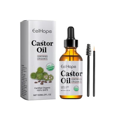 AMALIA Organic Castor Oil2OZ, Hair Growth and Scalp Treatment with ApplicatorNatural Oil for Hair, Eyelashes, EyebrowsSkin Moisturizer