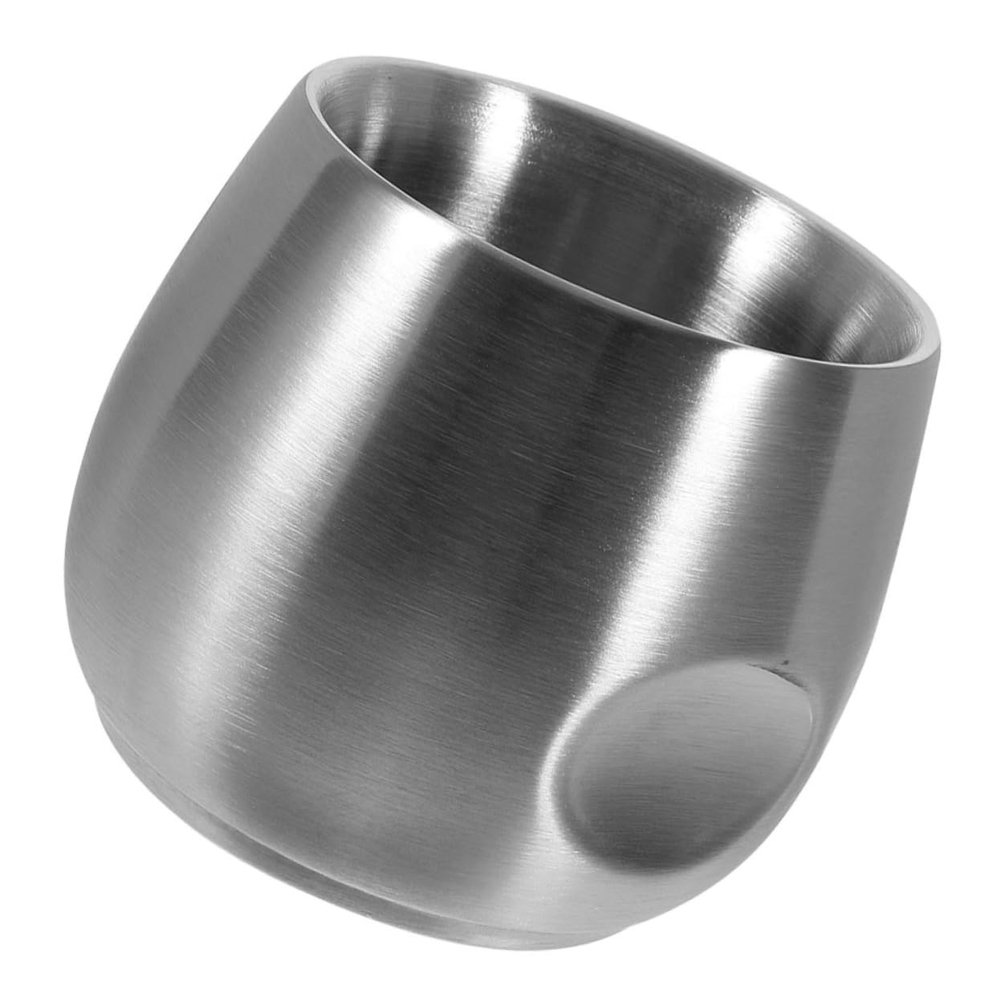 CALLARON Double Layer Stainless Steel Shaving Bowl for Men for Efficient Lathering and Comfortable Use for Salon and Home Shaving Needs