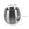 CALLARON Double Layer Stainless Steel Shaving Bowl for Men for Efficient Lathering and Comfortable Use for Salon and Home Shaving Needs view 2