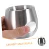 CALLARON Double Layer Stainless Steel Shaving Bowl for Men for Efficient Lathering and Comfortable Use for Salon and Home Shaving Needs view 3