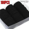 100pc Women Girls Basic Hair Bands Simple Solid Colors Elastic Headband Hair Ropes Ties Hair Accessories Ponytail Holder view 4