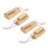 Baluue 4pcs Bamboo Sisal Fingernail Brush Nail Scrub Brush for Cleaning Exfoliating view 1