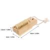 Baluue 4pcs Bamboo Sisal Fingernail Brush Nail Scrub Brush for Cleaning Exfoliating view 2