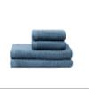 Coyuchi Classic Organic Cotton Terry Bath Towels, Minimalist 4-Piece Towel Set, Cerulean, Quick-Dry, Highly Absorbent, Soft, Lightweight, 100% GOTS Certified, 2 Hand Towel, and 2 Bath Towel view 1