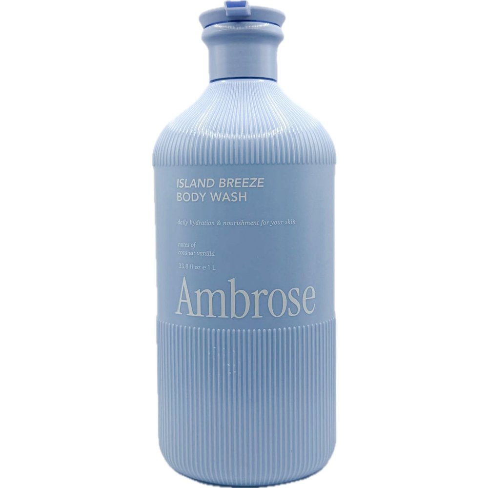 Ambrose Island Breeze Body Wash, Coconut Vanilla Scent, 33.8 fl oz