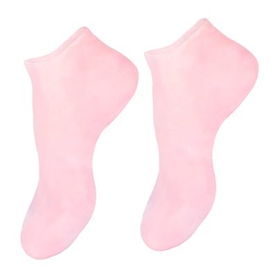 DECOMELODY 1pair Moisturizing Foot Socks for Relief Sebs Material Exfoliating Protective Socks for Hydrating Dry Feet