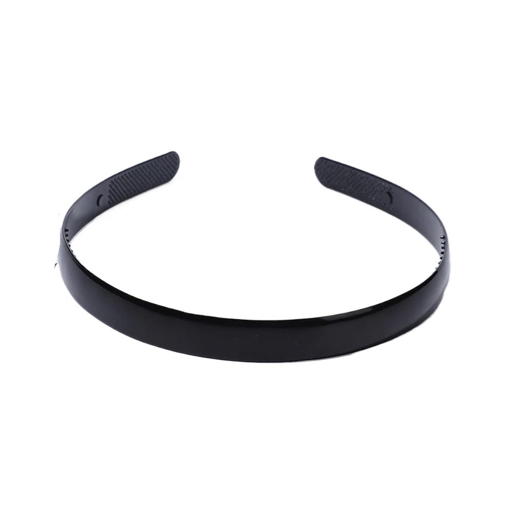 1 Piece Simple Women Headbands Fashion Head Band For Girls Solid Black Color Casual Hair Accessories Plastic Headbans(1.5CM)