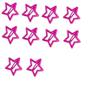 100-Piece Metal Snap Hair Clips for Girls, Toddlers, and Kids - Perfect for Fine Hair, Thick Hair, and More - Featuring Fun Star Designs (Rose red) view 1