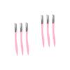 NIYANGLE 6pcs Portable Eyebrow Trimmer Kit Stainless Steel Eyebrow for Women Girls Lightweight Makeup Tool for Easy Grooming and Precise Shaping view 1