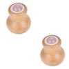 Baluue 2pcs Jade Roller Facial Massage Tool for Puffiness Relief and Skin Tightening Reusable Face Care Instrument for Home Use Crafted from and Jade for Relaxation view 1