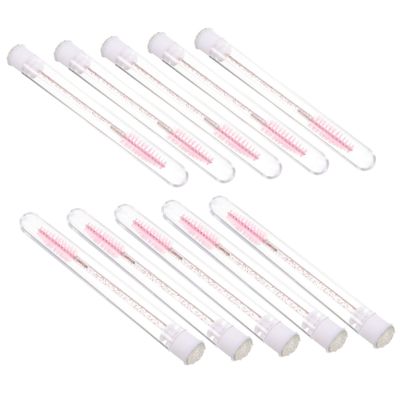 PartyKindom 10pcs Mascara Brush Eyebrow Spoolie for Women Natural Finish Eyelash Mascara Applicator Tool Lash Makeup Supplies Travel Makeup Kit for Girls