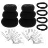 DECORNIJIA Hair Bun Maker Set 30pcs Doughnut Hair Styling Tools Shaped Hairpins for Women Girls view 1
