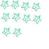 10-Piece Metal Snap Hair Clips for Girls, Toddlers, and Kids - Perfect for Fine Hair, Thick Hair, and More - Featuring Fun Star Designs (green b) view 1