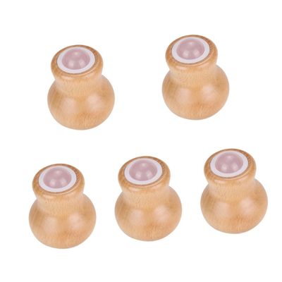 Baluue 5pcs Jade Face Roller Massage Tool Handle for Eye and Facial Relaxation Compact and Lightweight Design for Home Travel Use