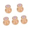 Baluue 5pcs Jade Face Roller Massage Tool Handle for Eye and Facial Relaxation Compact and Lightweight Design for Home Travel Use view 1