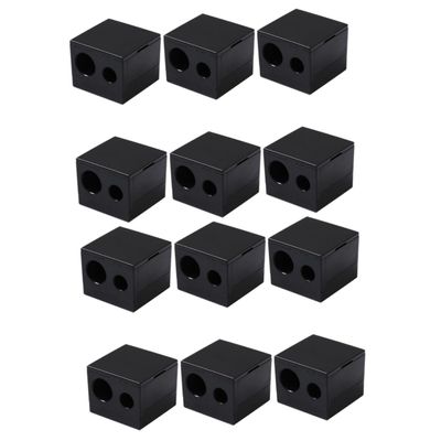 CALLARON 12pcs Dual Pencil Sharpener for Eyeliner and Eyebrow Makeup and Efficient Cosmetic Tool for School Use