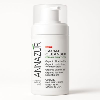 ANNAZUR Foaming Facial Cleanser - Hydrating Face Wash for Dry, Oily & Sensitive Skin - Gentle Pore Cleansing Lather 5 fl oz