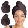 Turbie Twist 2-Pack Microfiber Hair Towel for Beauty, Travel, Gifting - Wrap Turban for Straight, Wavy & Curly Hair - Premium Personal Care - Solemnity view 1