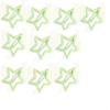 100-Piece Metal Snap Hair Clips for Girls, Toddlers, and Kids - Perfect for Fine Hair, Thick Hair, and More - Featuring Fun Star Designs (green b) view 1