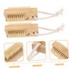 Baluue 2pcs Nail Brush Fingernail Brush Sisal for Cleaning Polish Travel-sized for Hands and Toenails view 4