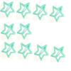 100-Piece Metal Snap Hair Clips for Girls, Toddlers, and Kids - Perfect for Fine Hair, Thick Hair, and More - Featuring Fun Star Designs (green a) view 1